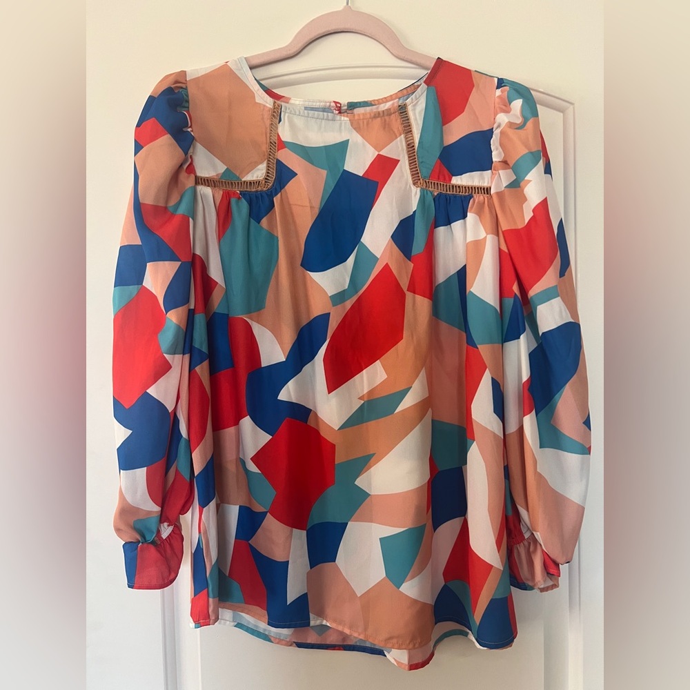 Colorful Geometric Women's Top